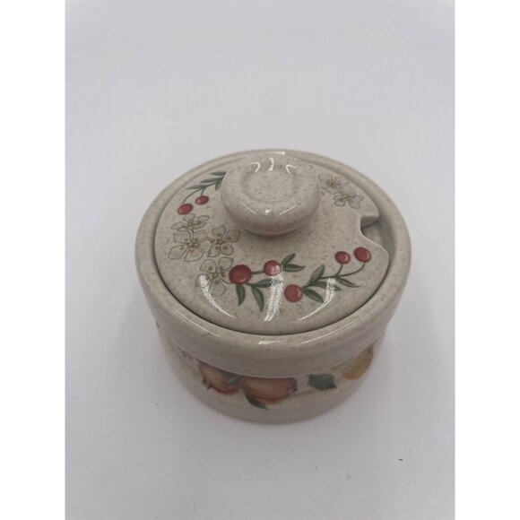 Wedgwood Oven-To-Table Floral Design Mustard Pot - Made In England - 2" wide 1.5 - Picture 4 of 8